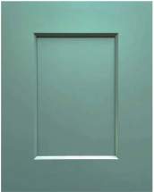 Shaker Jade cabinet door in green
