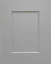 Shaker Stone cabinet door in light gray